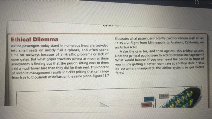 UN Ethical Dilemma Airline passengers today stand