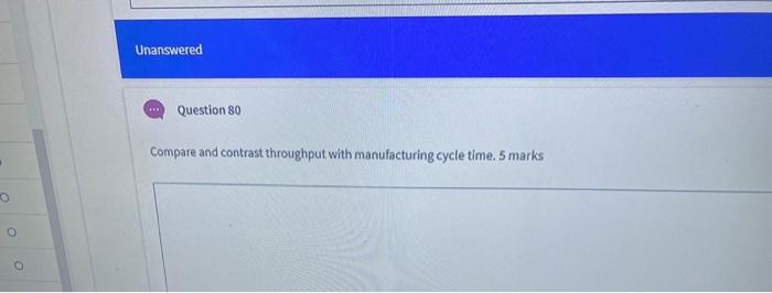 Unanswered Question 80 Compare and contrast