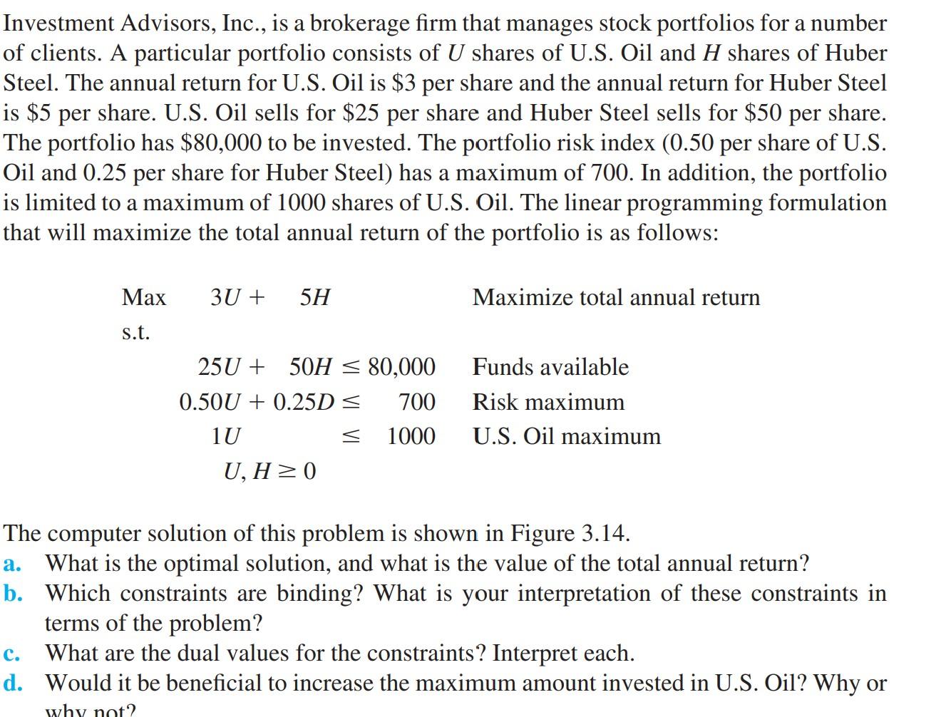 Investment Advisors, Inc., is a brokerage firm