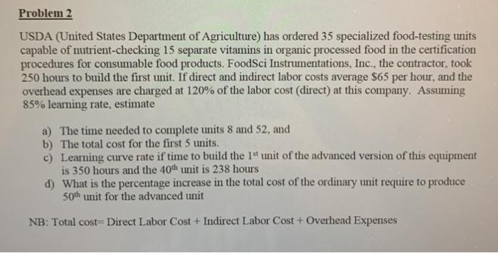 please read thoroughly and answer all parts!