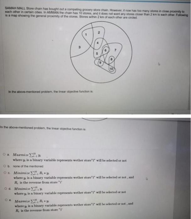 please don't use other answers :) SAMAH MALL