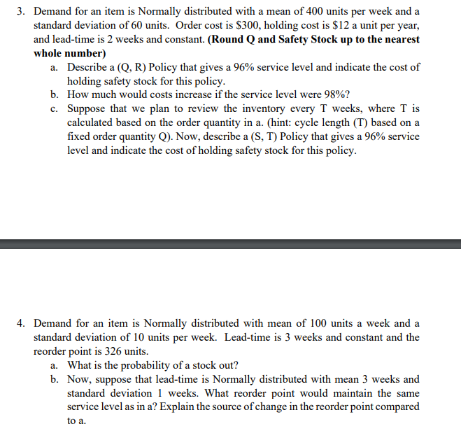 1. Daily Demand for French Baguettes in a bakery