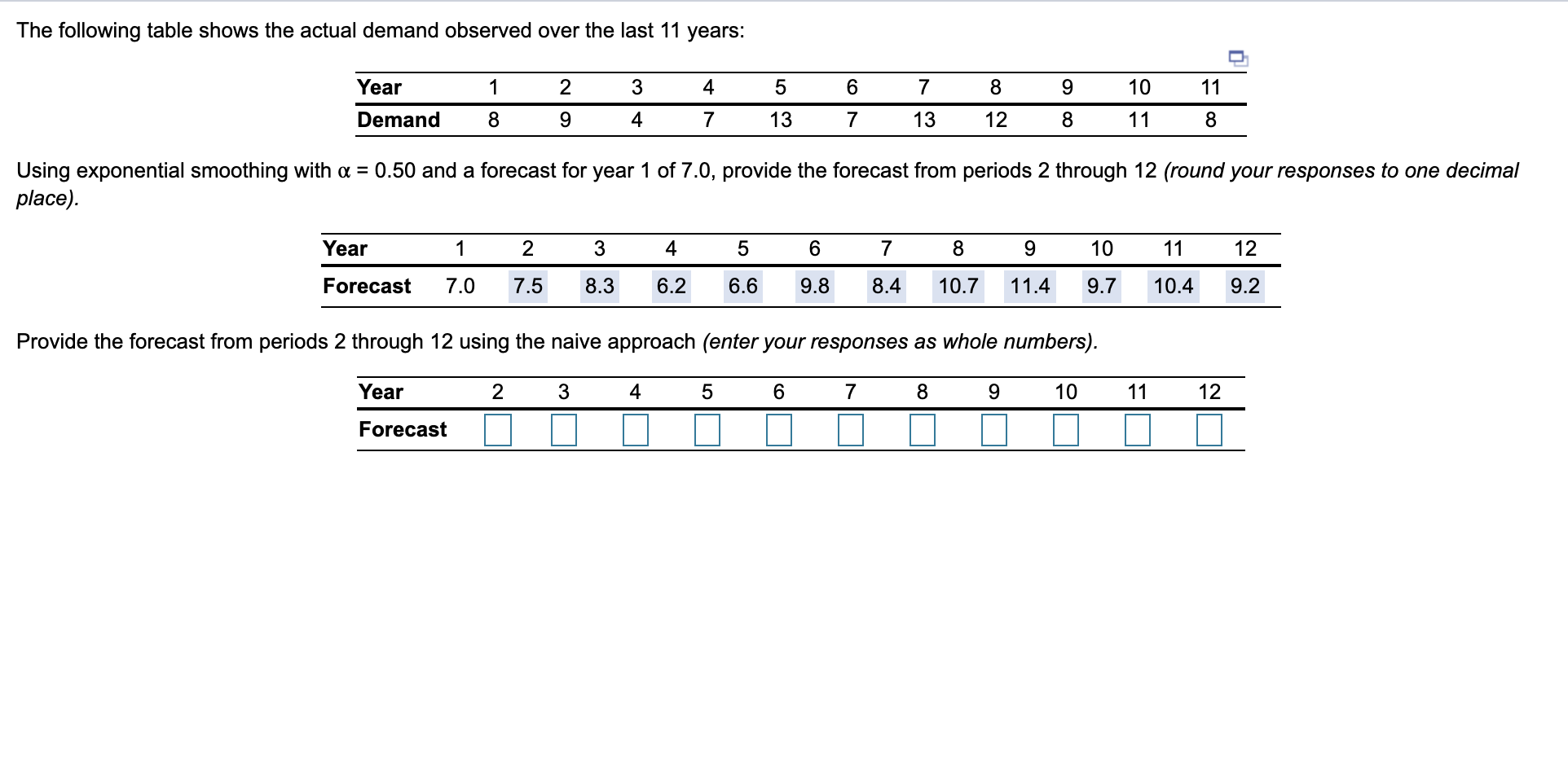 Please help solve question 3 The following table