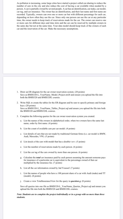 As pollution is increasing, some large cities