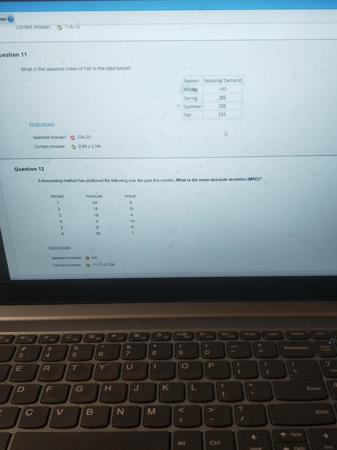 how to do both question Correct Answer: 1/6.73
