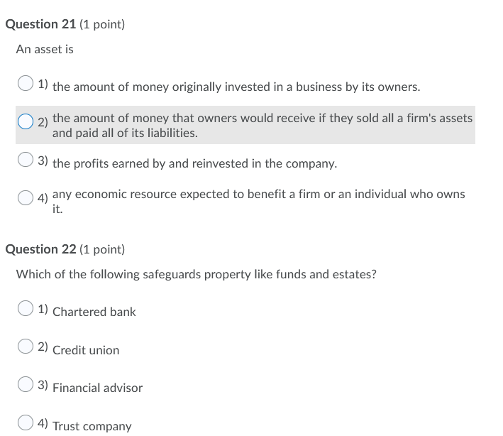 Please do all 10 asap, thank you Question 21 (1