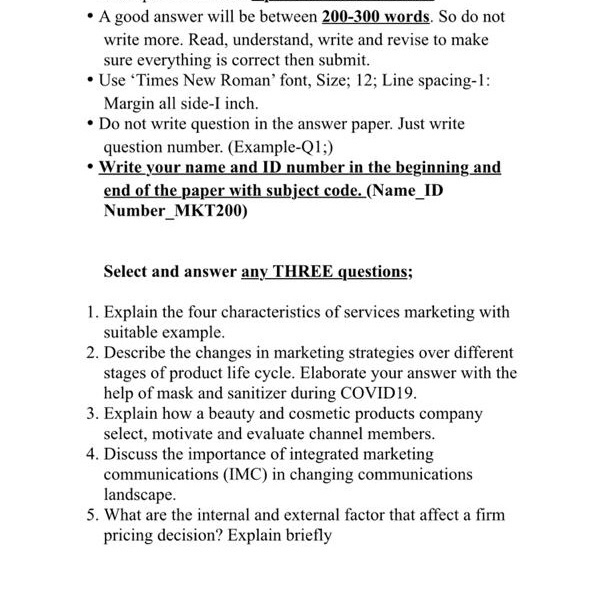 A good answer will be between 200-300 words. So