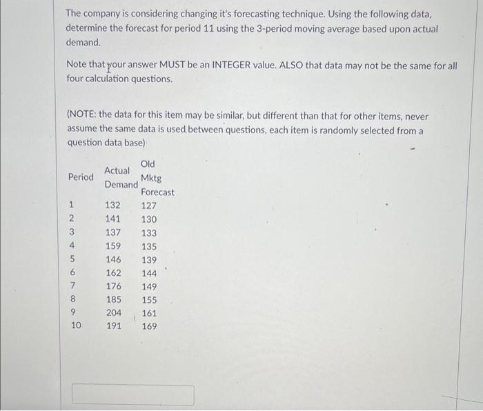 The company is considering changing it's