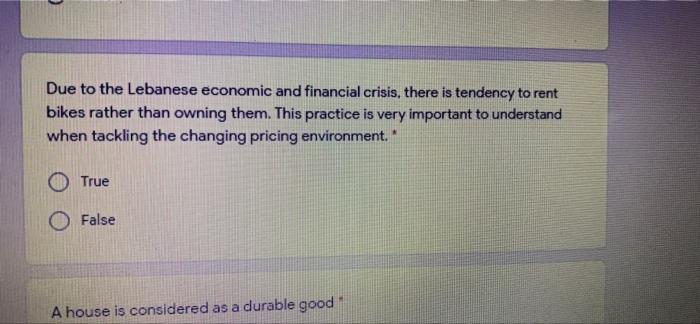 Required True or False Statements To calculate