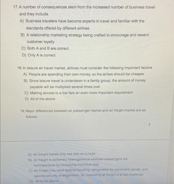 help 17. A number of consequences stem from the