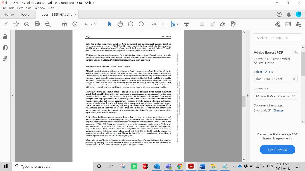 Read the 3M Canada: The Health Care Supply Chain