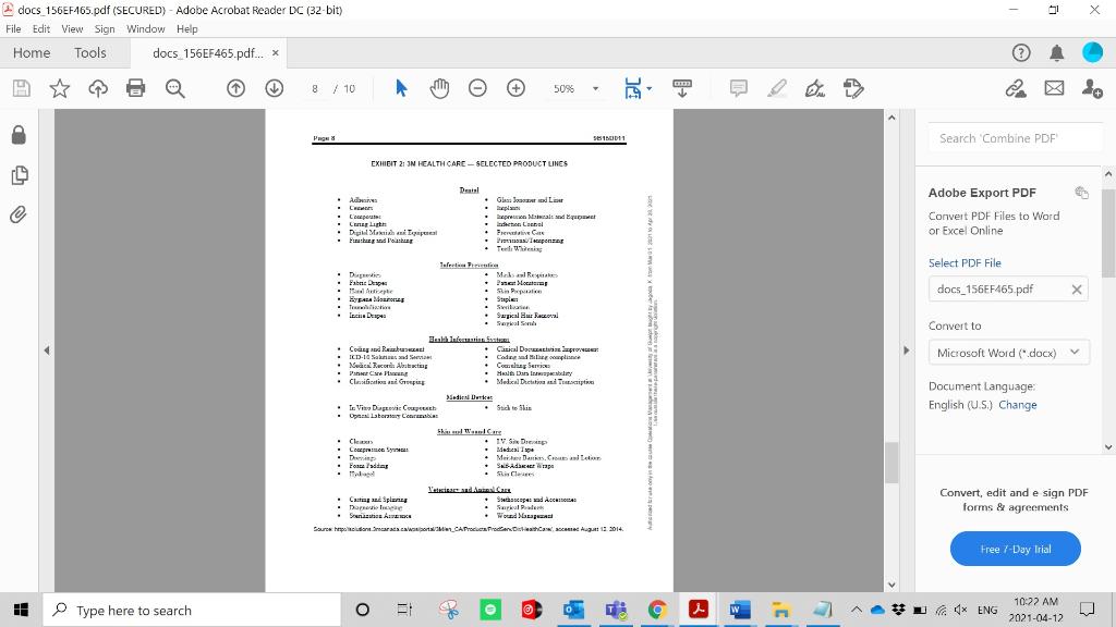 Read the 3M Canada: The Health Care Supply Chain