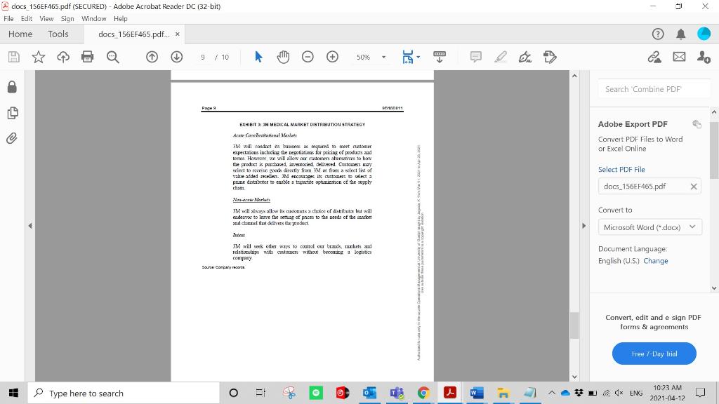 Read the 3M Canada: The Health Care Supply Chain