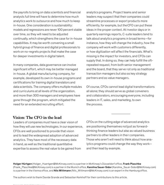 Article 'stand-up' Each student will be assigned