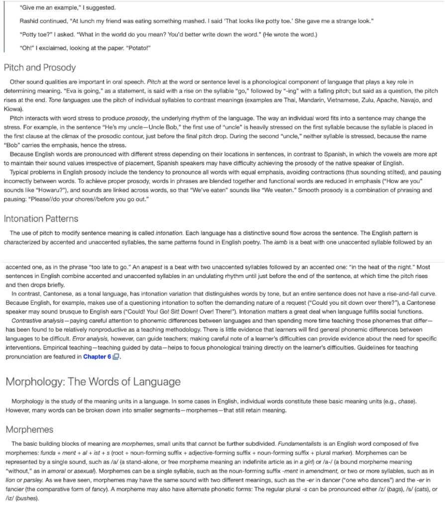 Read Classroom Glimpse. Discuss stress, rhythm,