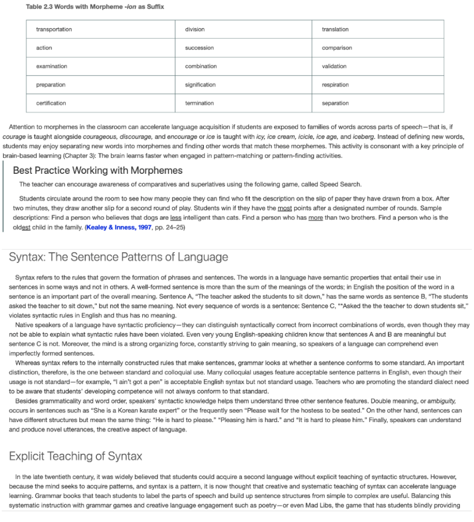 Read Classroom Glimpse. Discuss stress, rhythm,