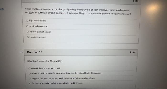 Please answer both When multiple managers are in