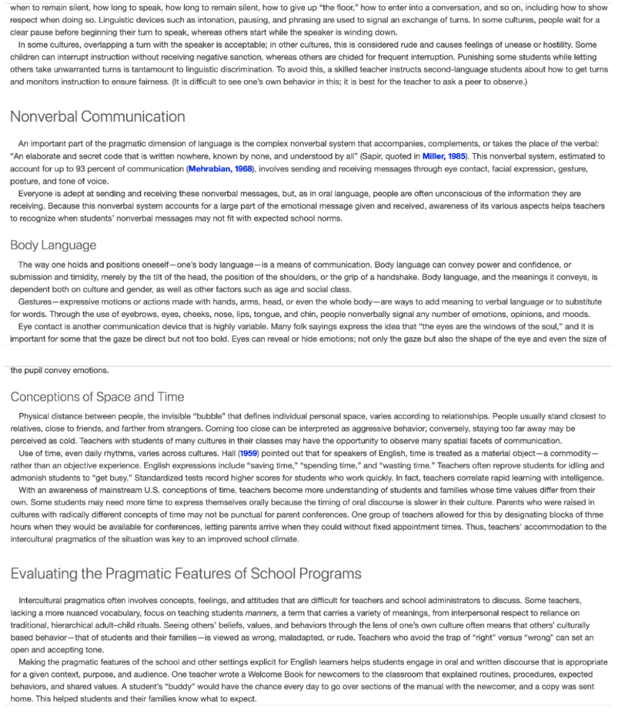 Read Classroom Glimpse. Discuss stress, rhythm,