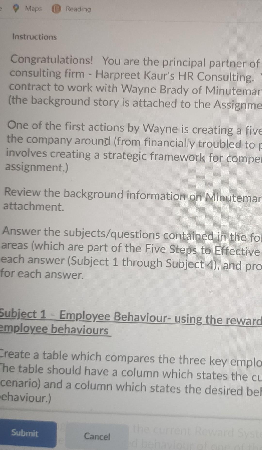 minuteman impressions assignment in HRP 113 Maps