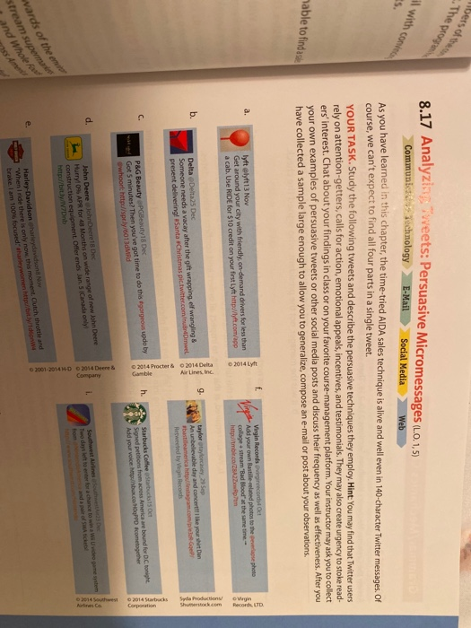 Consider the tweets displayed in Analyzing Tweets