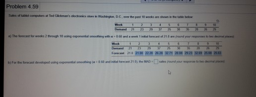 Problem 4.59 Sales of tablet computer Ted