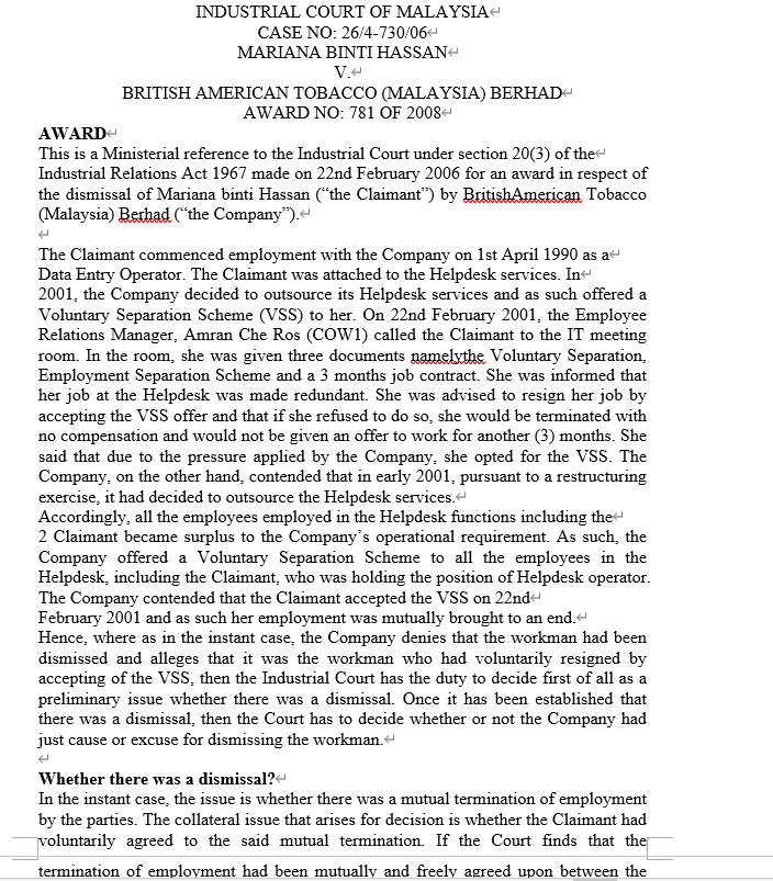 Require Firstly summarized the case above by