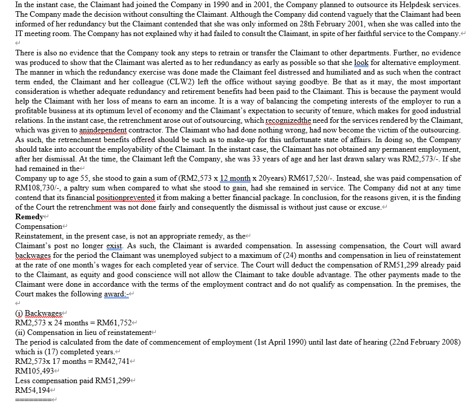 Require Firstly summarized the case above by