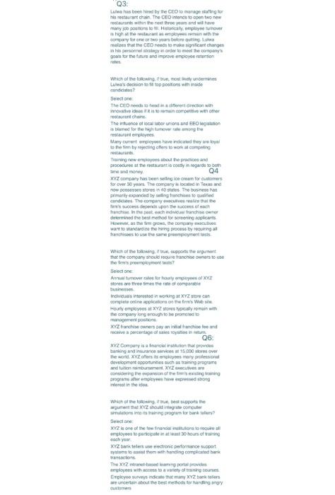 please answer all the questions below please! Q3: