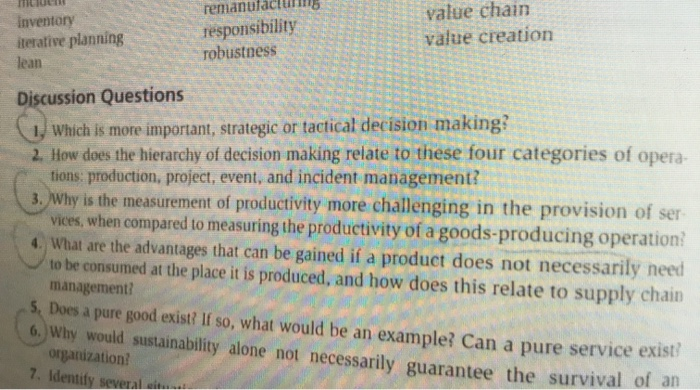 Inventory iterative planning lean reman