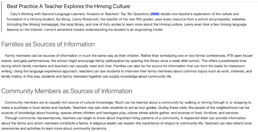 Create a list you may use in class, with others