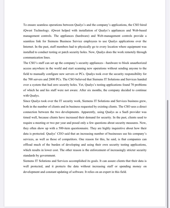 Outsourcing Vendor, SaaS Client Optimizing the