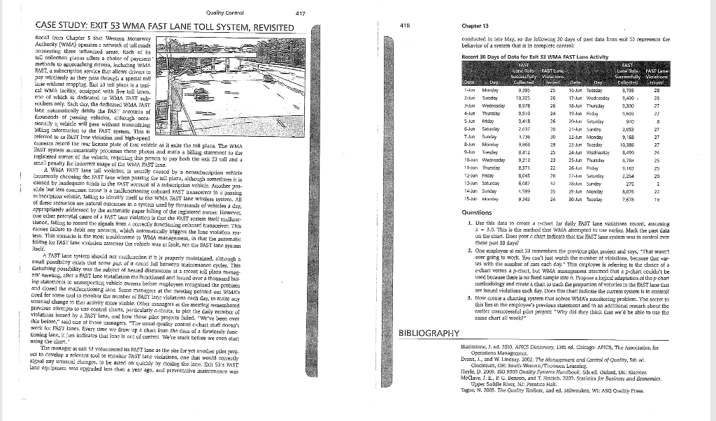 Chapter 13 Quality Control CASE STUDY: EXIT 53