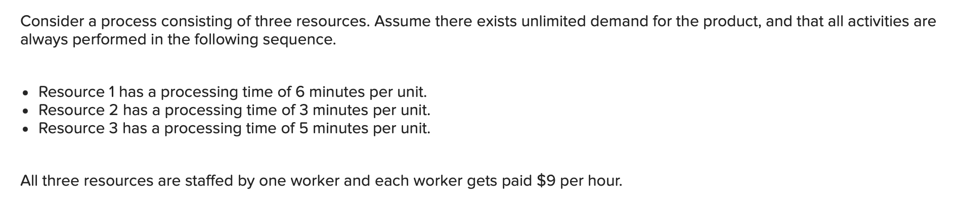 Please answer A-H Consider a process consisting