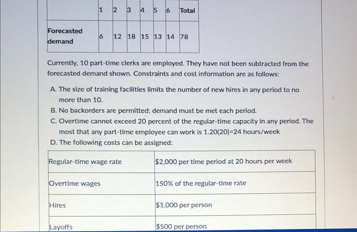 The operations manager of Ebay must determine how