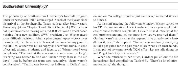 Southwestern University: (C)* The popularity of