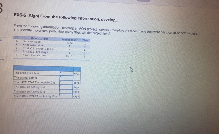 EX6-10 (Algo) K. Nelson, project manager of
