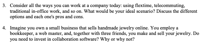 3. Consider all the ways you can work at a