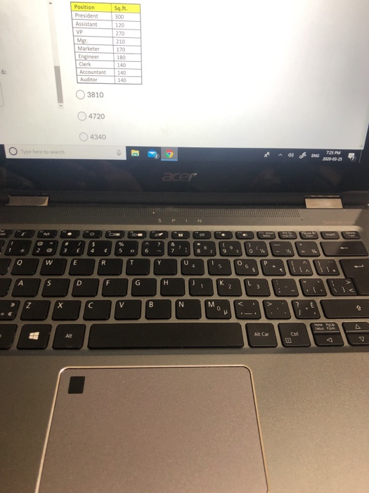 Consider the following organization chart and the