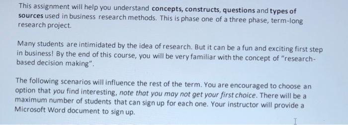 This assignment will help you understand