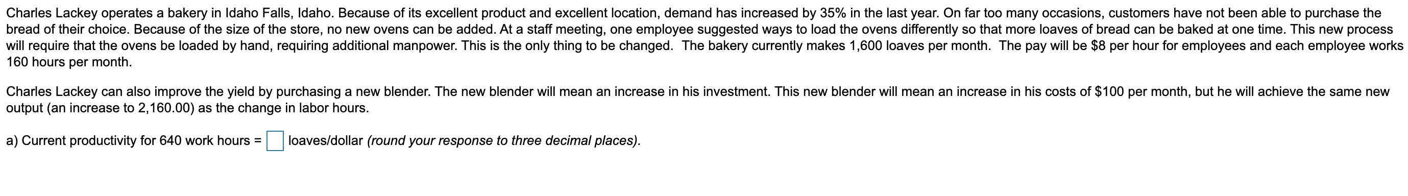 Charles Lackey operates a bakery in Idaho Falls,