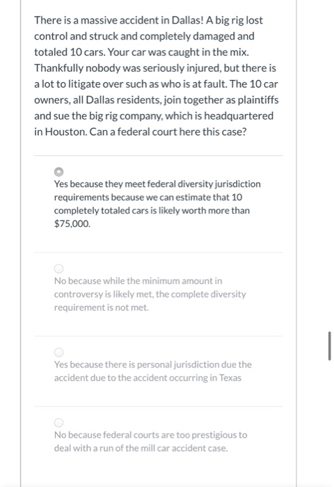 There is a massive accident in Dallas! A big rig