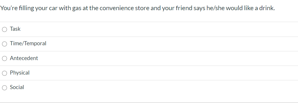 You're filling your car with gas at the