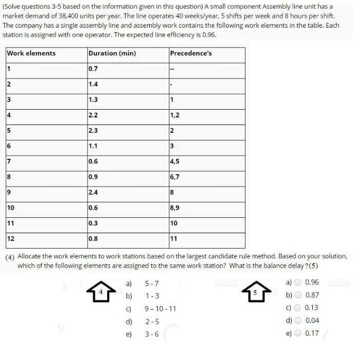 (Solve questions 3-5 based on the information
