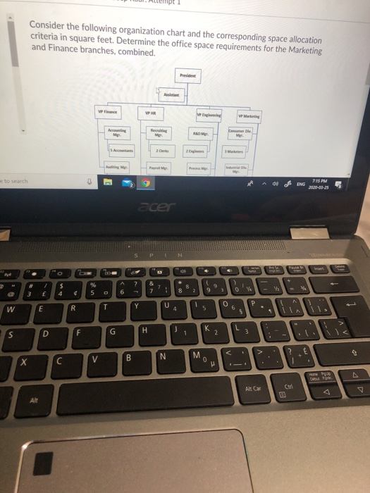 paul. Altempt 1 Question 4 (20 points) (A) Use