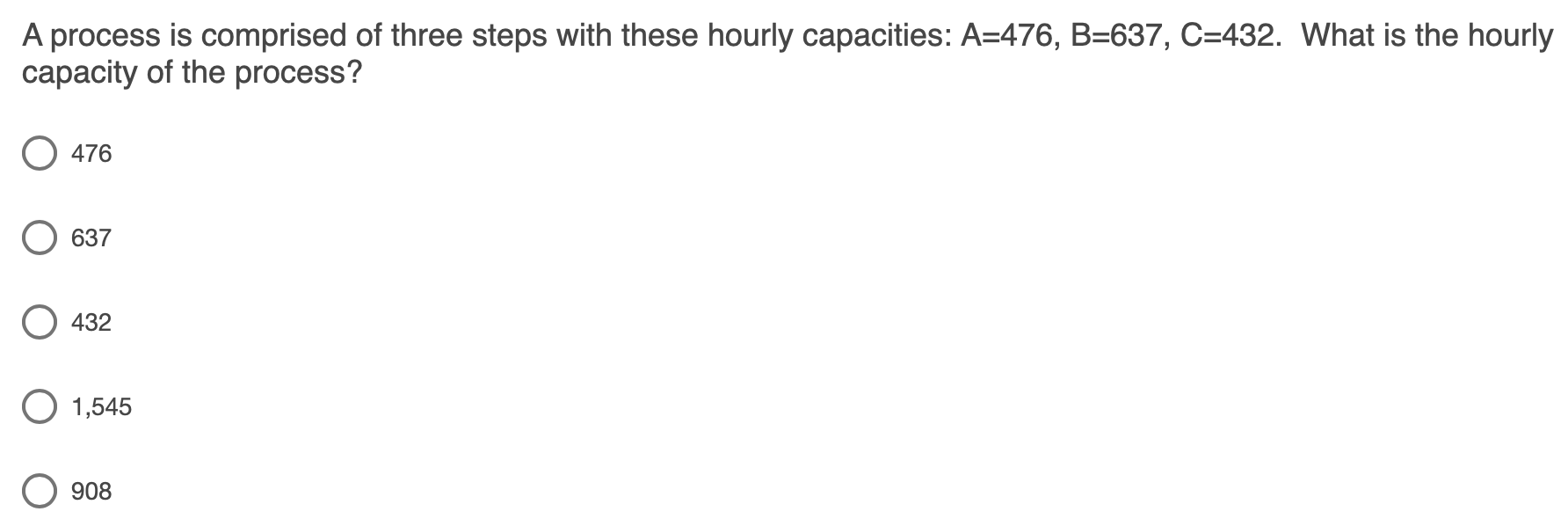 A process is comprised of three steps with these