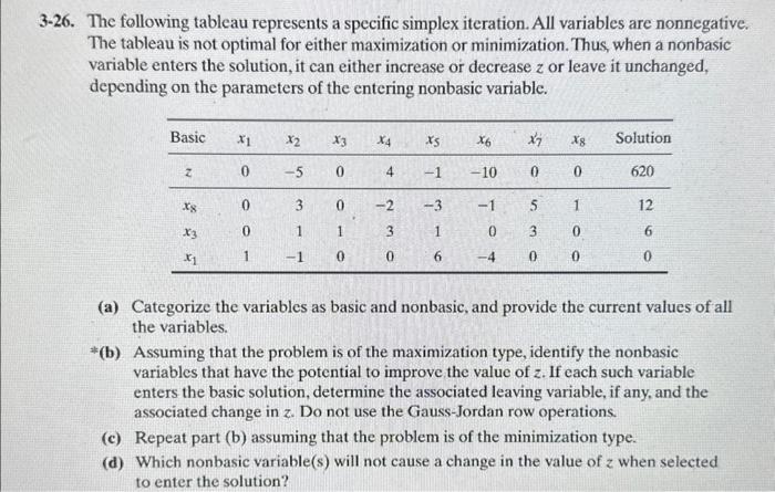 operation research please solve part a and d only