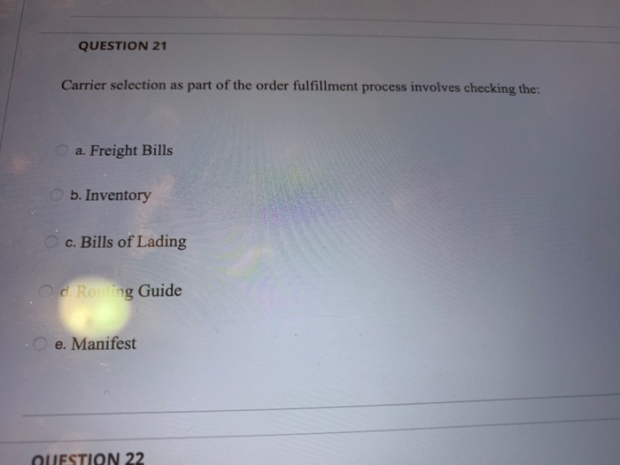 QUESTION 20 The following is NOT true about the