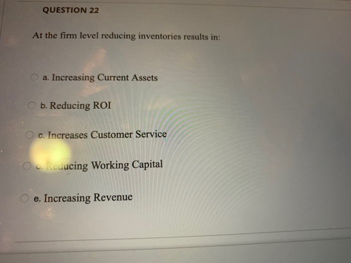 QUESTION 20 The following is NOT true about the