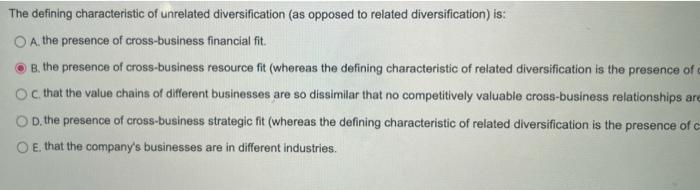 The defining characteristic of unrelated