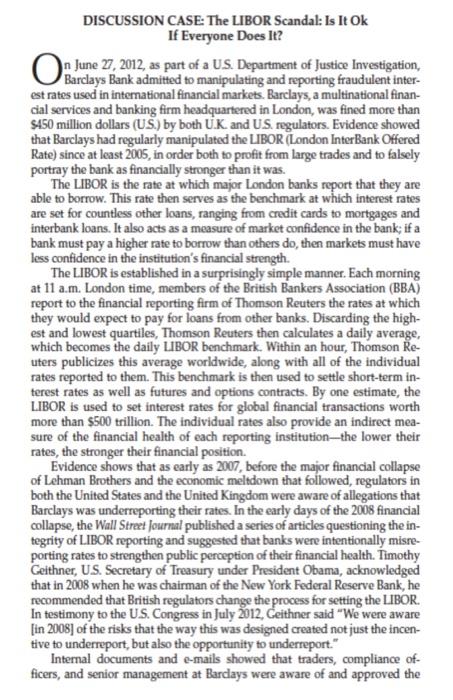 QUESTIONS 1. Prepare the summary of the case and